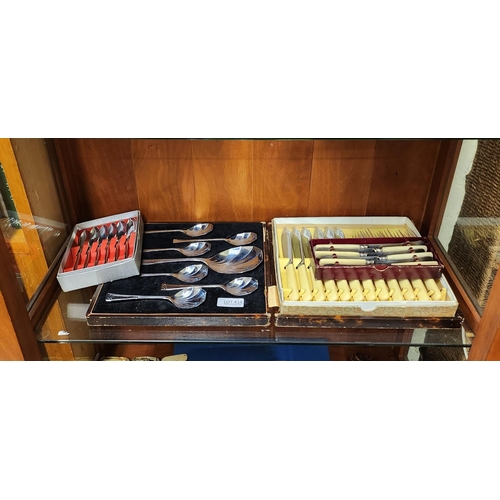 414 - 4 X BOXED SETS OF VARIOUS CUTLERY