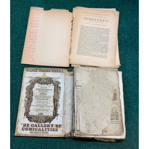 494 - AN EARLY VICTORIAN SCRAPBOOK -ANNOTATED IN PENCIL '1840' BUT WITH NOTES COMMEMORATING 'QUEEN ADELAID... 