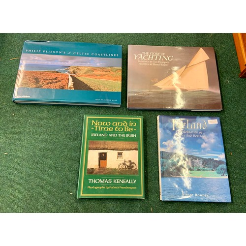 498 - VARIOUS LARGE COFFEE TABLE BOOKS REFERENCING IRELAND - INCL THOMAS KENEALLY - NOW AND IN TIME TO BE ... 