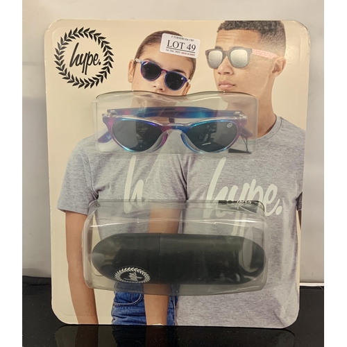 49 - PAIR OF BOXED HYPE SUNGLASSES - SEALED IN PACKAGING