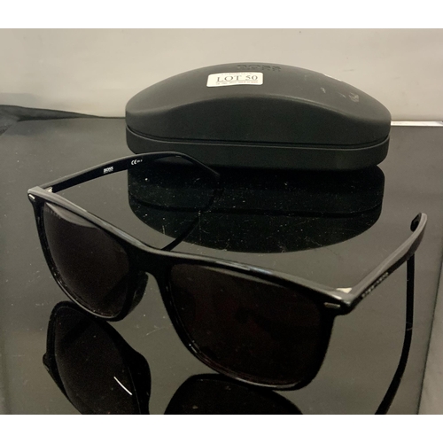 50 - PAIR OF HUGO BOSS SUNGLASSES - BOSS 1215F/SK WITH CASE