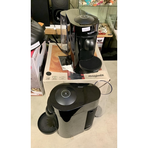 84 - BOXED NESPRESSO VERTUO PLUS POD COFFEE MACHINE WITH SPARES