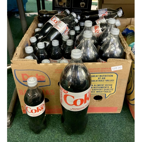 183 - LARGE QTY OF DIET COKE INC. 1.75L BOTTLES AND 500ML BOTTLES