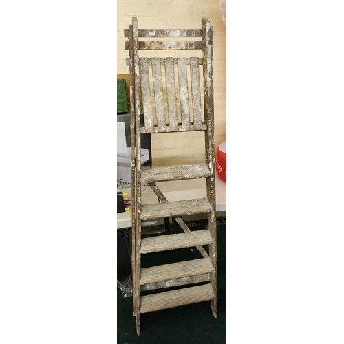 248 - VINTAGE WOODEN STEP LADDER