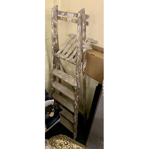 248 - VINTAGE WOODEN STEP LADDER