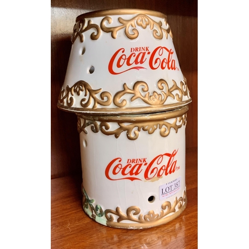 387 - COCA COLA  DECORATIVE CANDLE BURNER