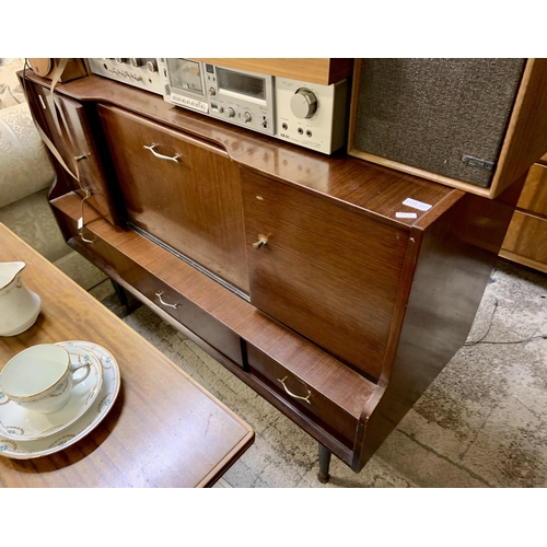 393 - BEAUTILITY UTILITY SIDEBOARD WITH THREE DRAWERS AND THREE CUPBOARDS