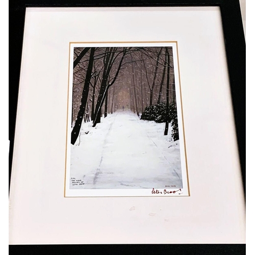 201 - PETER BROOK RBA (BRITISH 1927 - 2009) - Title: 4Pm The Woods Filling With Snow Artist: Peter Brook S... 