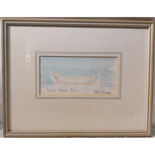 25 - Sir Hugh Casson - Fishing Boats Poros, Watercolour and pencil -signed and titled in pencil - Image s... 