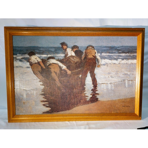 70 - after Paul Henry (1876-1958) Launching The Currach National Gallery of Ireland. Reproduction print F... 