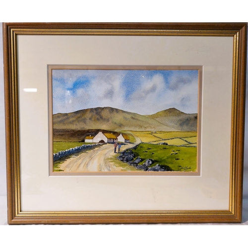 89 - John O'Rourke Walkers Watercolour dated 2011Framed glazed and mounted Frame size 13 ¾” x 16 ¼”