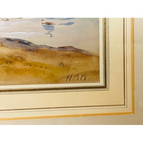 44 - Hercules Brabazon Brabazon (1790-1864) Estuary Scene Watercolour 15cm x 24cm Framed and Glazed
Signe... 