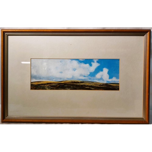 95 - Unsigned - Landscape - Oil on Board - Framed and Mounted -Frame 13½