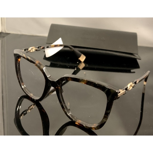 39 - PAIR OF FURLA OVERSIZED SPECTACLE FRAMES WITH DECORATIVE ARMS WITH CASE - SFU532