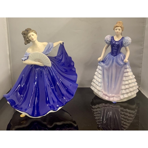 359 - 2x ROYAL DOULTON LADY FIGURINES: i. CHARLOTTE - HN3658 C.1994 - BY NADA M PEDLEY H: 8