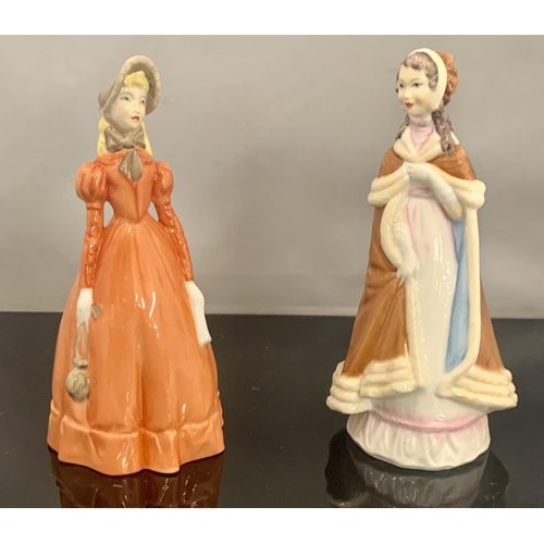 364 - 2X ROYAL W0ORCESTER FIGURINES I. RENDEZVOUS - Age of romance series. Issued between 1981 and 1984. a... 