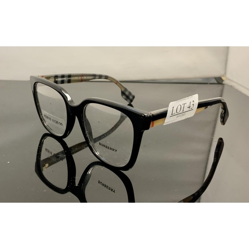 43 - PAIR OF BURBERRY OVERSIZE SPECTACLE FRAMES - B2347