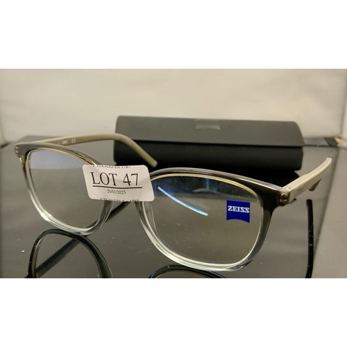 47 - PAIR OF ZEISS SPECTACLE FRAMES - ZS 22502 WITH CASE