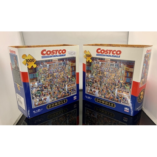 49 - SET OF 2 BOXED COSTCO JIGSAW PUZZLES - EACH ONE 1000 PIECE