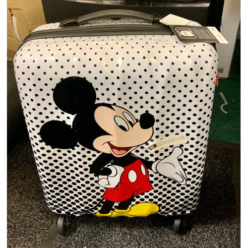 247 - AMERICAN TOURISTER DISNEY MICKEY MOUSE DESIGN CABIN HARDSIDE SUITCASE