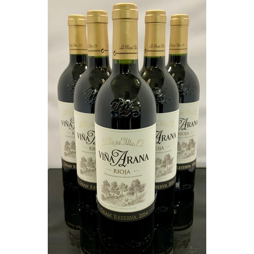 36 - 5 X BOTTLES OF VINA ARANA RIOJA GRAN RESERVA 2014