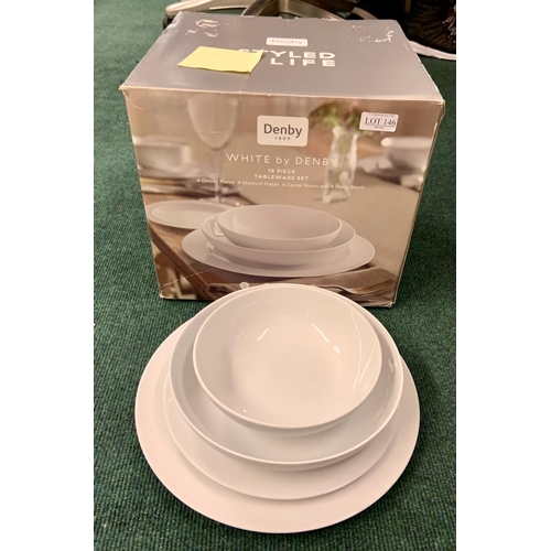 146 - BOXED DENBY 16 PIECE TABLE WARE SET - 8 X VARIOUS PLATES/ 8 X VARIOUS BOWLS