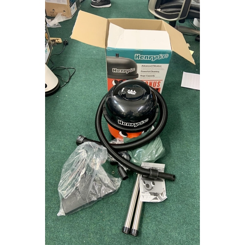 168 - BOXED HENRY MICRO VACUUM CLEANER WITH ACCESSORIES