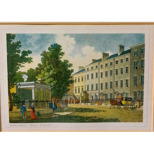 383 - Pair of Engravings with Irish views Dublin -Charlemont House Dublin 9