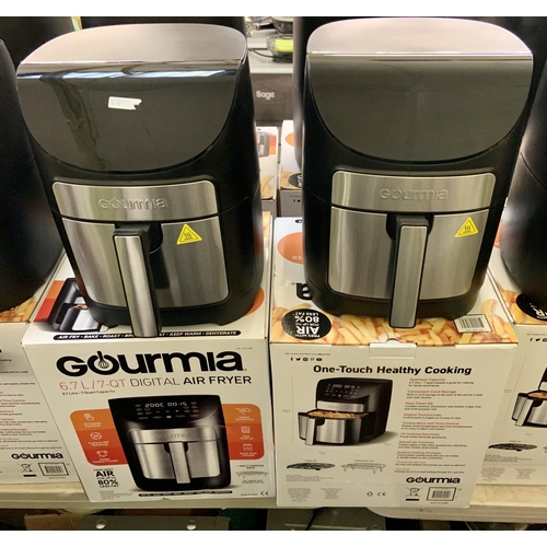 83 - SET OF 2 BOXED GOURMIA 6.7L DIGITAL AIR FRYERS