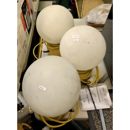 240 - 3x 110v ELITE GLOBE WORK LIGHTS