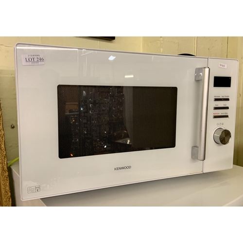 246 - KENWOOD MICROWAVE OVEN IN WHITE