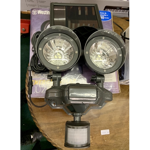 263 - WESTINGHOUSE SOLAR POWERED SECURITY LIGHT (B)