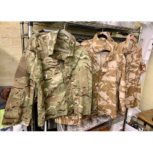 280C - 3 CAMOUFLAGE JACKETS 2X HEIGHT 180/CHEST 104,AND 1 160/96