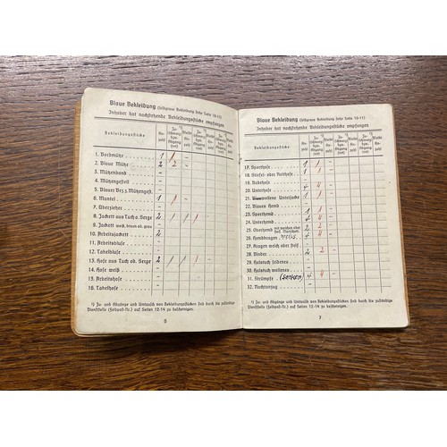 191A - A SOLDBUCH (PAYBOOK) RELATING TO FRIEDRICH LASCHE VARIOUS TIMESTAMPS 1942- JUNE 1945