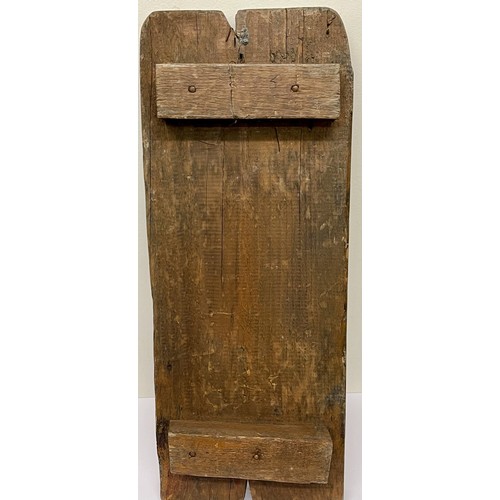 234 - OLD GREEK ICON (IKON) ON RECLAIMED WOOD - H: 48CMS