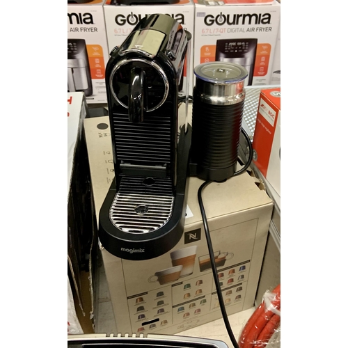 127 - BOXED NESPRESSO MAGIMIX CITIZ AND MILK POD COFFEE MACHINE WITH MILK FROTHER