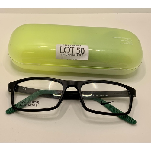 50 - PAIR OF NIKE 7119 SPORT SPECTACLE FRAMES WITH CASE