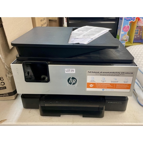 170 - HP OFFICE JET PRO 9019E PRINTER - NO INKS