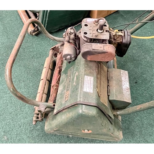 241 - ATCO PETROL LAWNMOWER - ATCO COMMODORE B14 PETROL LAWNMOWER & GRASS BOX