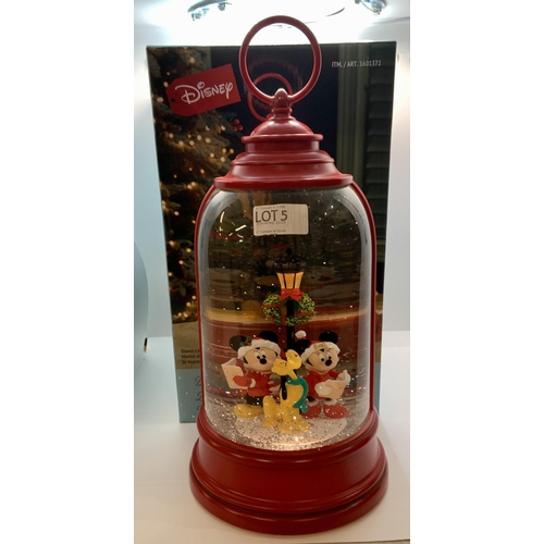 5 - BOXED DISNEY HOLIDAY LANTERN -RED