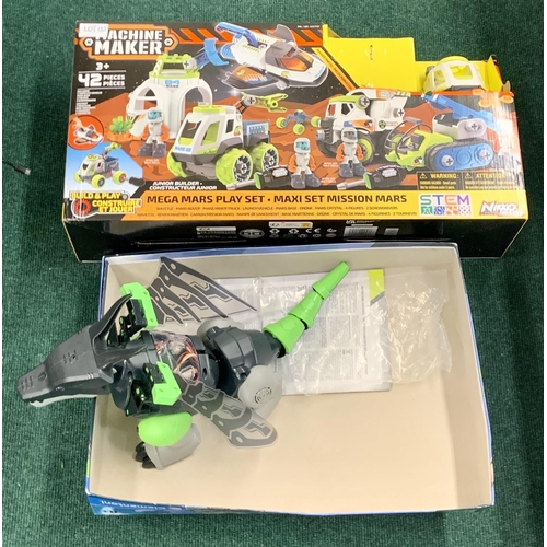 132 - MACHINE MAKER MEGA MARS PALY SET -BOXED & MECHA DRAGON