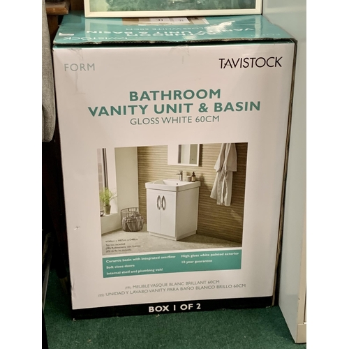 152 - TAVISTOCK FORM BATHROOM VANITY UNIT ONLY -BOXED