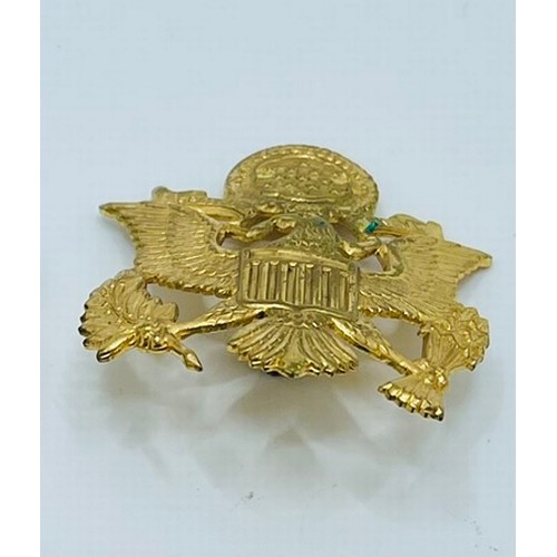 324 - GERMAN PICKELHAUBE HELMET BADGE BROKEN IN THREE PIECES C.1914-18, TOGETHER WITH AN AMERICAN WWII OFF... 