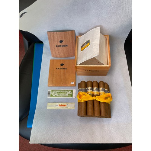 204A - A BOX OF 25 COHIBA ROBUSTOS CIGARS - WITH LABELS & WRAPPINGS