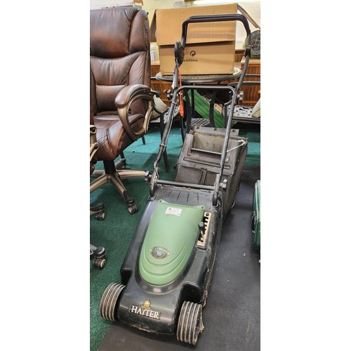 243B - HAYTER 36 ENVOY ELECTRIC LAWNMOVER WITH GRASSBOX RECENTLY SERVICED (NO POWER LEAD)