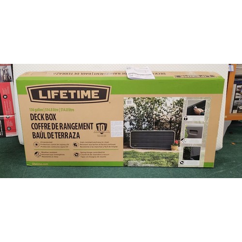 137 - LIFETIME 136 GALLON DECKBOX -BOX