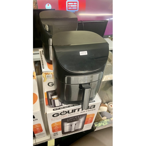 82 - BOXED SET OF 2 GOURMIA 6.7 LTR DIGITAL AIR FRYERS