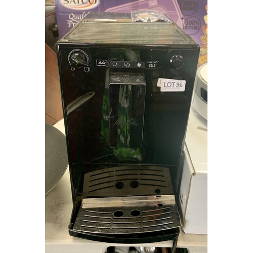 96 - MELITTA CAFFEO SOLO BEAN TO CUP COFFEE MACHINE -CONTINUOUSLY PUMPING WATER (spares or repair)