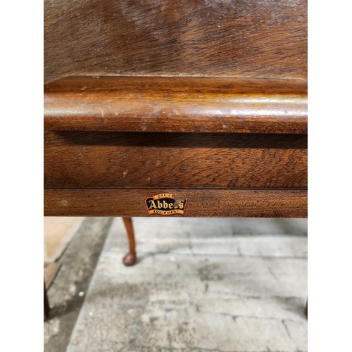 209 - OAK SINGLE DRAWER DESK/TABLE BY ABBESS OFFICE EQUIPMENT (SOME STAINING TO TOP)