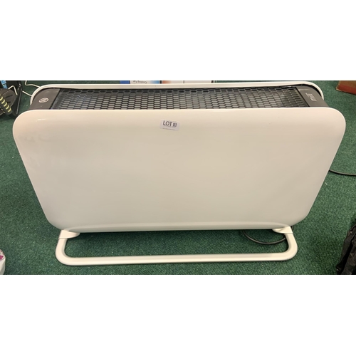 111 - MILL STEEL CONVECTION HEATER IN WHITE CO2200LEDMAX